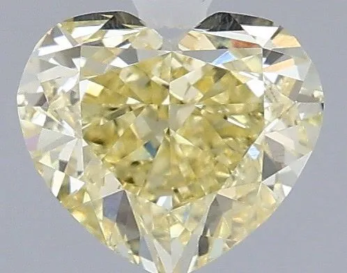 1.04ct HEART Fancy Yellow VVS2 Coloured Lab diamond