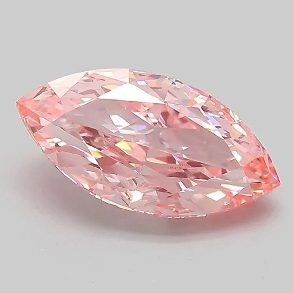1.54ct MARQUISE Fancy Vivid Pink VVS2 Coloured Lab diamond