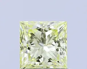 0.7ct PRINCESS Fancy Yellow VS1 Coloured Lab diamond