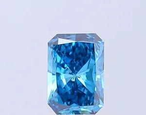 1.05ct RADIANT Fancy Vivid Blue VS1 Coloured Lab diamond