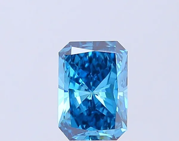 1.05ct RADIANT Fancy Vivid Blue VS1 Coloured Lab diamond