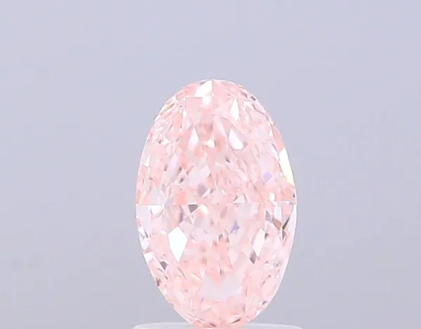 1.01ct OVAL Fancy Intense Pink VS1 Coloured Lab diamond