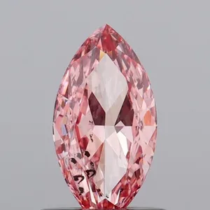 1.05ct MARQUISE Fancy Vivid Pink I1 Coloured Lab diamond