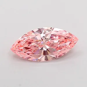 2.01ct MARQUISE Fancy Vivid Pink VS1 Coloured Lab diamond