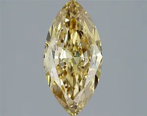 1.4ct MARQUISE Fancy Intense Yellow VS1 Coloured Lab diamond