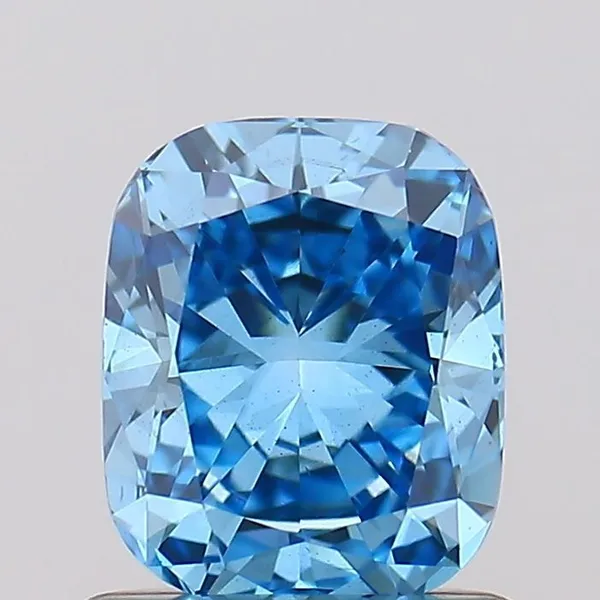 1.01ct CUSHION Fancy Vivid Blue VS1 Coloured Lab diamond