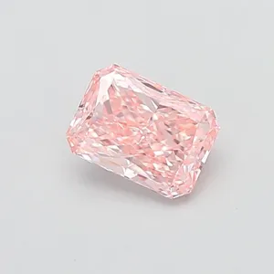 1.01ct RADIANT Fancy Vivid Pink VS1 Coloured Lab diamond