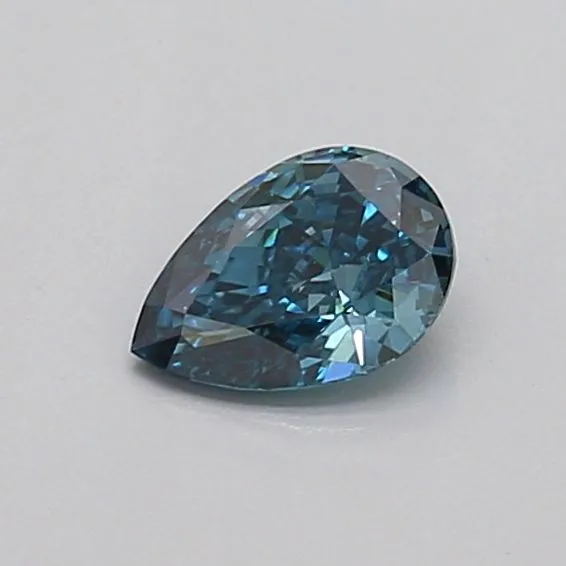 0.31ct PEAR Fancy Deep Blue VS1 Coloured Lab diamond