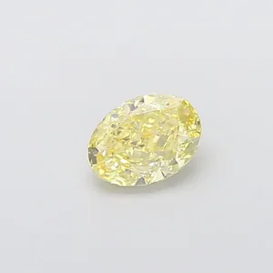 1ct OVAL Fancy Intense Yellow VVS2 Coloured Lab diamond