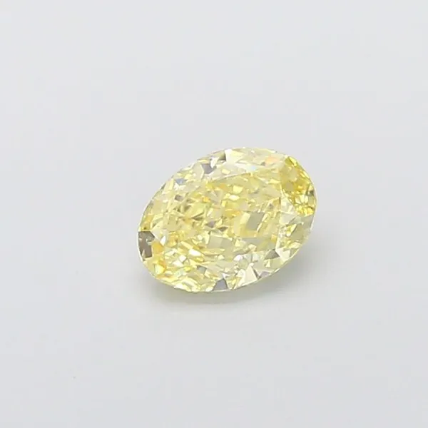 1ct OVAL Fancy Intense Yellow VVS2 Coloured Lab diamond