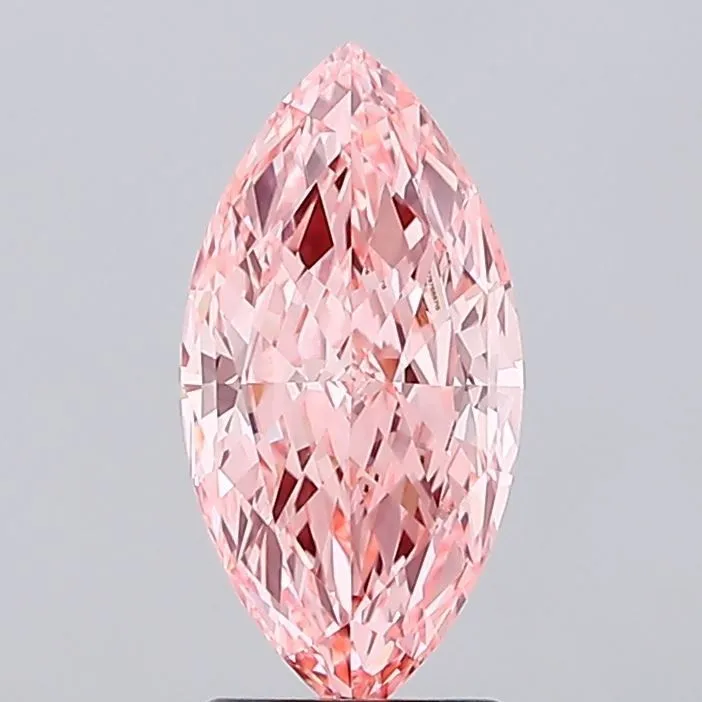 2.03ct MARQUISE Fancy Vivid Pink VVS2 Coloured Lab diamond