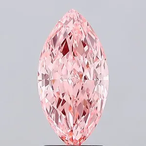 2.03ct MARQUISE Fancy Vivid Pink VVS2 Coloured Lab diamond