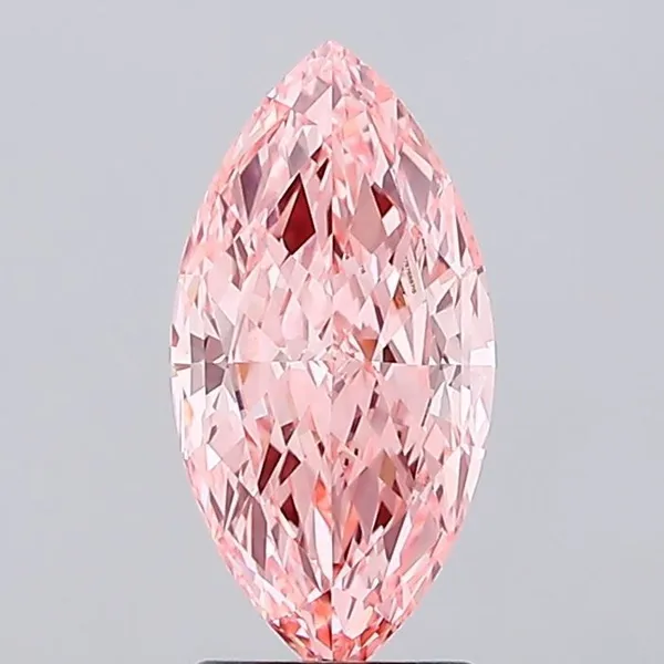 2.03ct MARQUISE Fancy Vivid Pink VVS2 Coloured Lab diamond