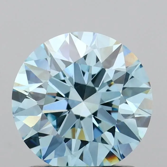1.20ct ROUND Fancy Vivid Blue VS1 Coloured Lab diamond