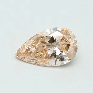 0.34ct PEAR Fancy Brownish Pink VS1 Coloured Lab diamond