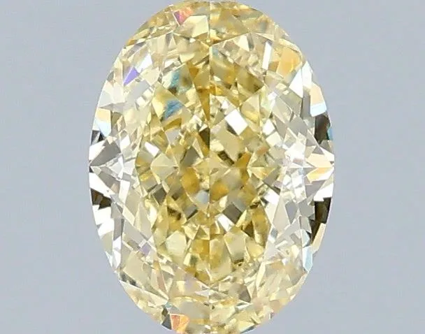 1.04ct OVAL Fancy Intense Yellow VS1 Coloured Lab diamond