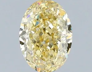 1.04ct OVAL Fancy Intense Yellow VS1 Coloured Lab diamond