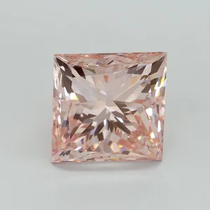 5.02ct PRINCESS Fancy Intense Pink VS2 Coloured Lab diamond
