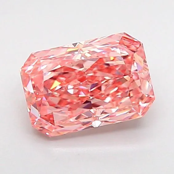 1.07ct RADIANT Fancy Vivid Pink VS1 Coloured Lab diamond