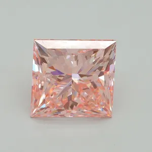 5.02ct PRINCESS Fancy Intense Pink VS1 Coloured Lab diamond