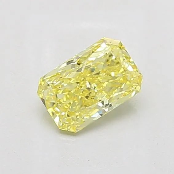 1.05ct RADIANT Fancy Vivid Yellow VS1 Coloured Lab diamond