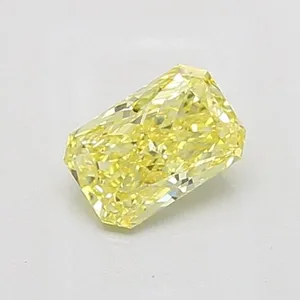 1.05ct RADIANT Fancy Vivid Yellow VS1 Coloured Lab diamond