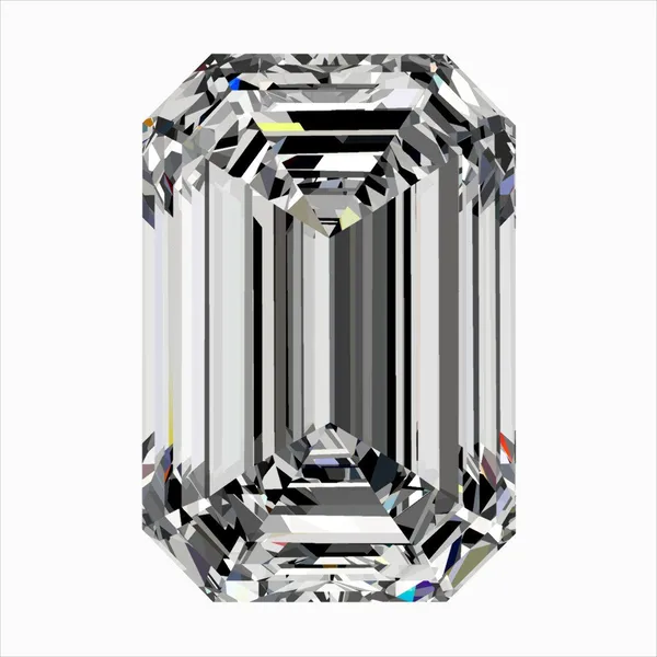 0.4ct EMERALD F VVS1 Natural diamond