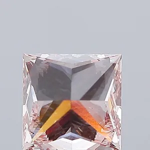 3.03ct PRINCESS Fancy Intense Pink VVS2 Coloured Lab diamond