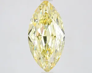 2.79ct MARQUISE Fancy Yellow VS1 Coloured Lab diamond