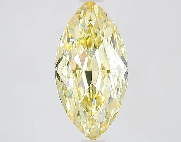 2.79ct MARQUISE Fancy Yellow VS1 Coloured Lab diamond
