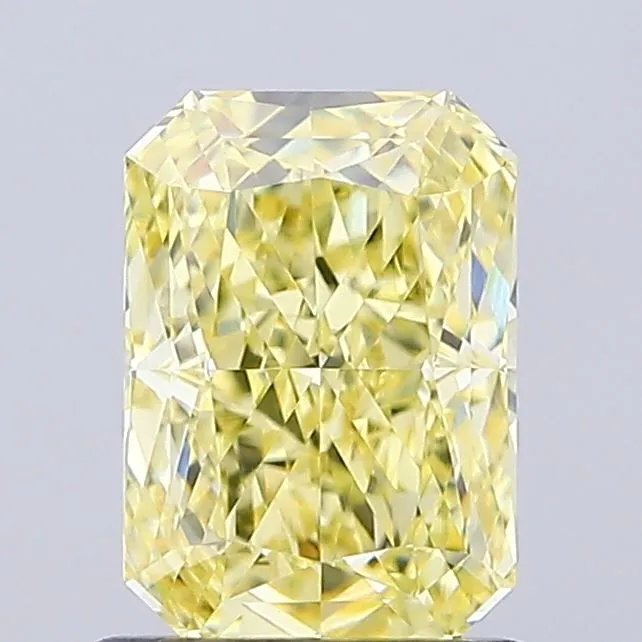 1.13ct RADIANT Fancy Intense Yellow VVS2 Coloured Lab diamond