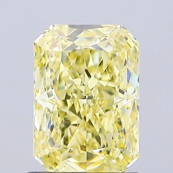 1.13ct RADIANT Fancy Intense Yellow VVS2 Coloured Lab diamond