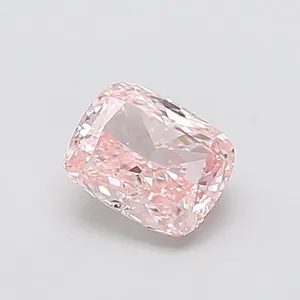 1.01ct CUSHION Fancy Intense Pink VS2 Coloured Lab diamond