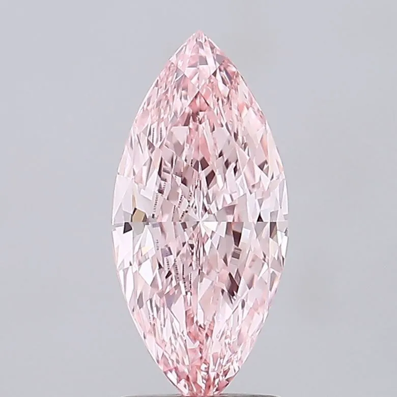 2.10ct MARQUISE Fancy Vivid Pink VVS2 Coloured Lab diamond