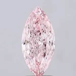 2.1ct MARQUISE Fancy Vivid Pink VVS2 Coloured Lab diamond