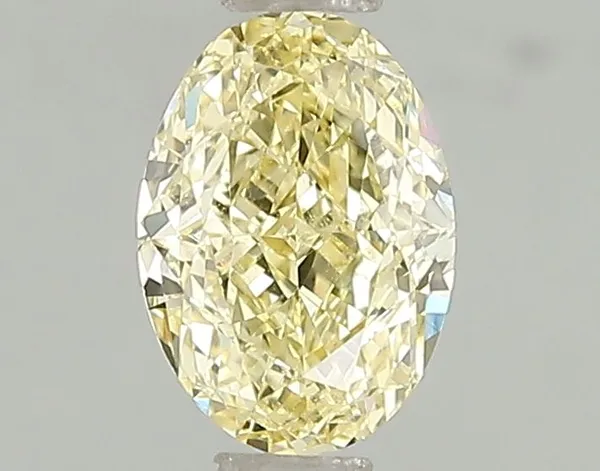 1ct OVAL Fancy Intense Yellow VVS2 Coloured Lab diamond