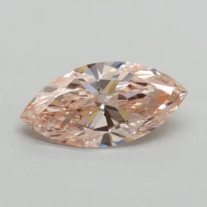 0.7ct MARQUISE Fancy Intense Pink VVS2 Coloured Lab diamond