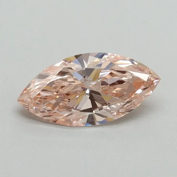 0.7ct MARQUISE Fancy Intense Pink VVS2 Coloured Lab diamond