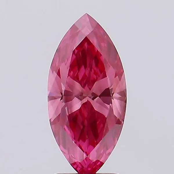 1.47ct MARQUISE Fancy Vivid Pink VS2 Coloured Lab diamond