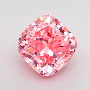 1.1ct CUSHION Fancy Vivid Pink VVS2 Coloured Lab diamond