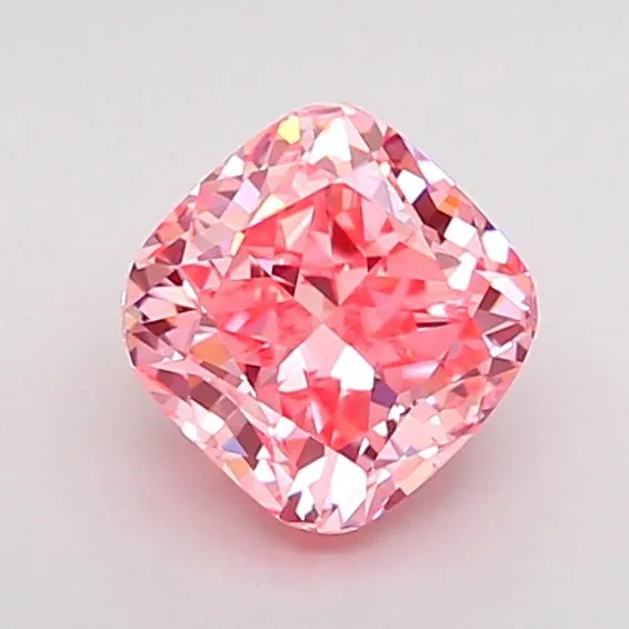 1.1ct CUSHION Fancy Vivid Pink VVS2 Coloured Lab diamond