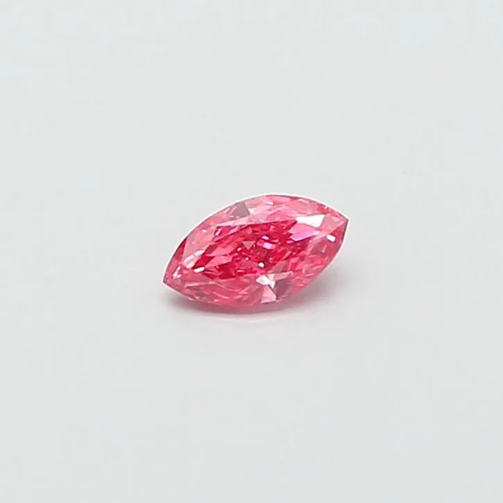 0.31ct MARQUISE Fancy Vivid Pink SI1 Coloured Lab diamond