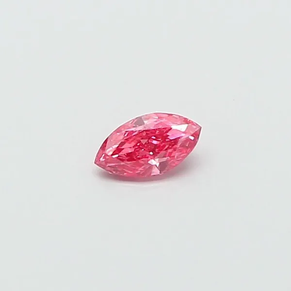 0.31ct MARQUISE Fancy Vivid Pink SI1 Coloured Lab diamond