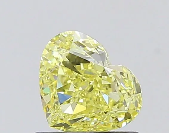 1.03ct HEART Fancy Intense Yellow VS2 Coloured Lab diamond
