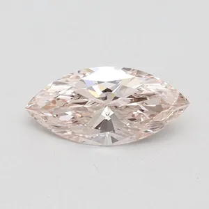 0.57ct MARQUISE Fancy Pink VVS2 Coloured Lab diamond