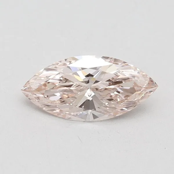 0.57ct MARQUISE Fancy Pink VVS2 Coloured Lab diamond