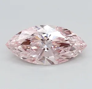 1.33ct MARQUISE Fancy Intense Pink IF Coloured Lab diamond