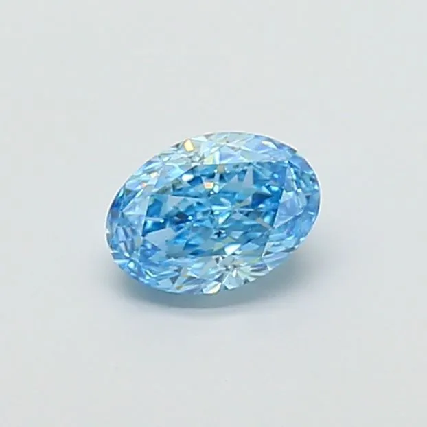 1.05ct OVAL Fancy Vivid Blue VS1 Coloured Lab diamond