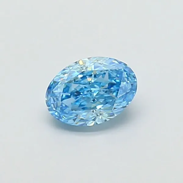 1.05ct OVAL Fancy Vivid Blue VS1 Coloured Lab diamond