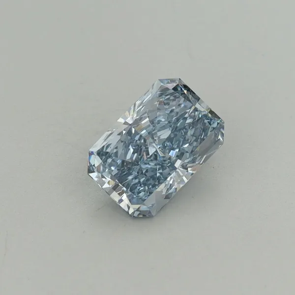 1ct RADIANT Fancy Intense Blue VS2 Coloured Lab diamond